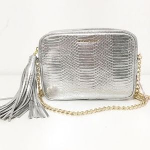 Silver Victoria's Secret Crossbody Bag